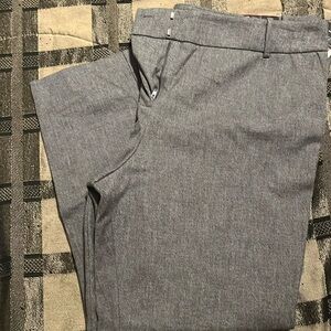 Grey ankle length dress pants